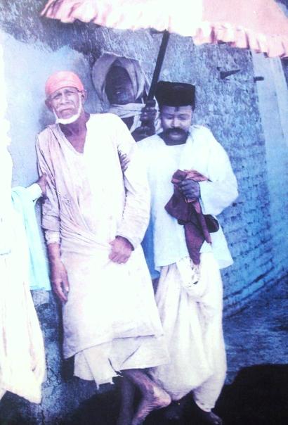 Shirdi Sai Baba and Shama, original photo